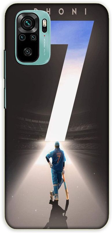 iprinto Back Cover for Mi Redmi Note 10, Mi Redmi Note 10s Ms Dhoni Sports Back Cover  (White, Shock Proof, Pack of: 1)