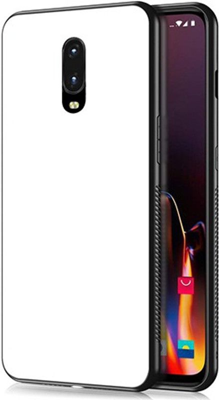 MARSHLAND Back Cover for OnePlus 6T, Hard Back Case Easy to Grip Shock Proof Glass Case, White  (White, Shock Proof, Pack of: 1)