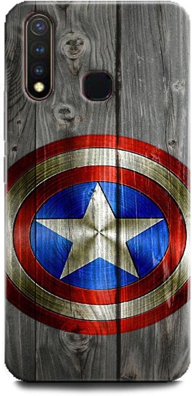 Afterglow Back Cover for Vivo U20 captain america, avengers, marvel, comics, sheild, superhero  (Multicolor, Dual Protection)