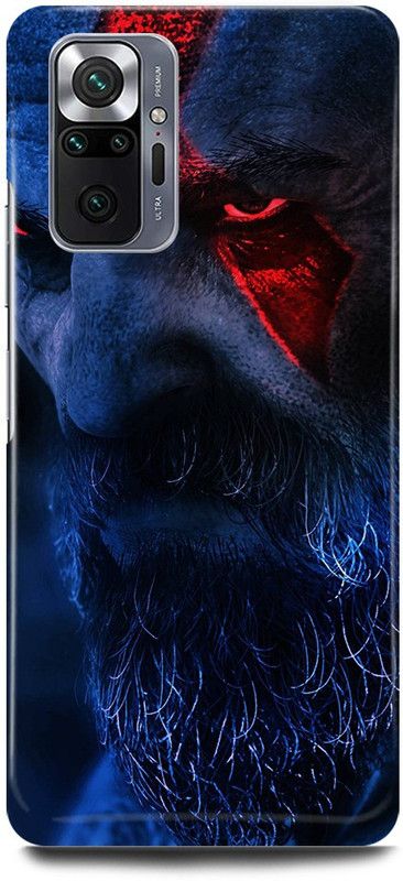 JUGGA Back Cover for Redmi Note 10 Pro, GOD, OF, WAR, GAME, KRATOS  (Blue, Hard Case, Pack of: 1)