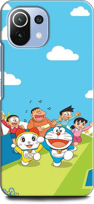 KEYCENT Back Cover for Mi 11 Lite NOBITA, DORAEMON, ANIMATION, CARTOON, ANIME  (Multicolor, Shock Proof, Pack of: 1)