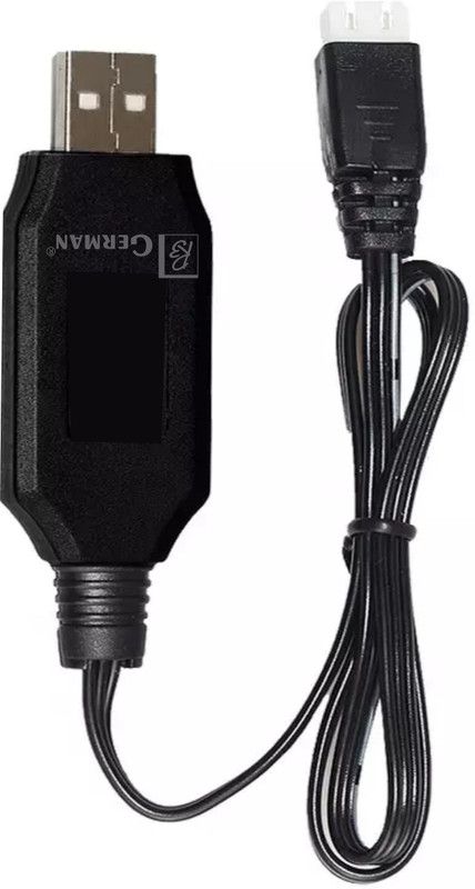 3.7V Battery USB Charger Cable XH2.54 0.63 m USB Type C Cable  (Compatible with Electrical Toys & Tools, Black)