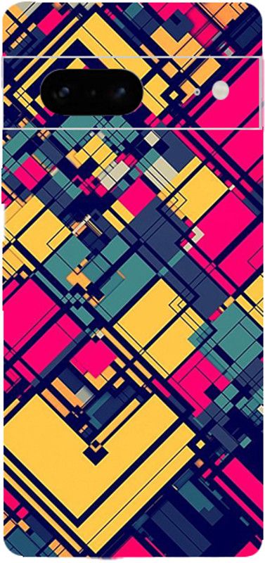 BUGGU Google Pixel 7 Mobile Skin  (Ultra Super Pattern Lines Skin With High Matte Finish.)