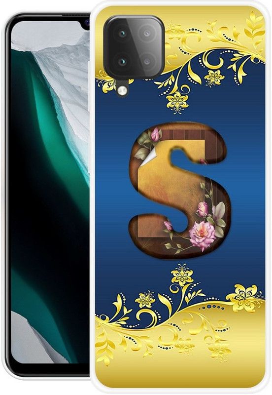 NEVYZAP Back Cover for Samsung Galaxy M32  (Blue, Yellow, Grip Case, Silicon, Pack of: 1)
