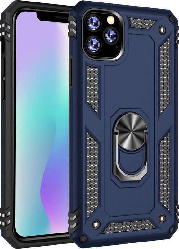 Shock Proof Back Cover for Apple iPhone 11 Pro (5.8)  (Blue, Dual Protection, Pack of: 1)