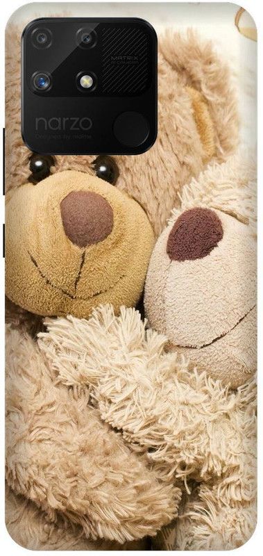 itrusto Back Cover for realme Narzo 50A , realme Narzo 50A Teddy Bears BACK COVER  (Multicolor, Pack of: 1)