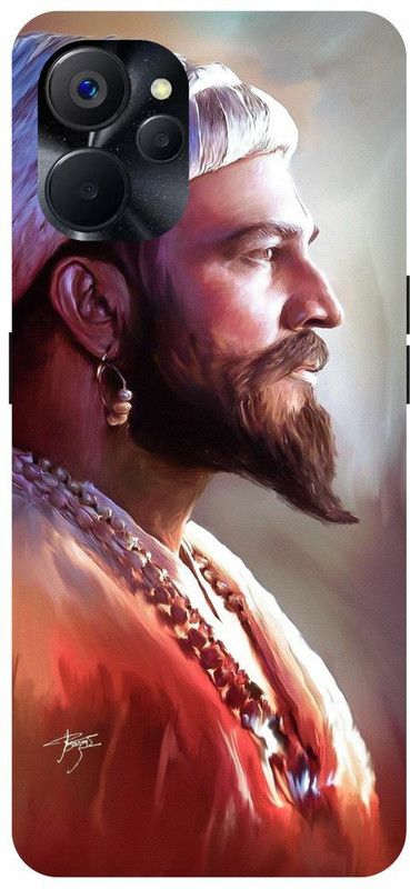 COVERJET Back Cover for REALME 9i 5G- RMX3612-CHATRAPATHI- SHIVAJI- MAHARAJ- MARATHA- KING  (Yellow, Hard Case)