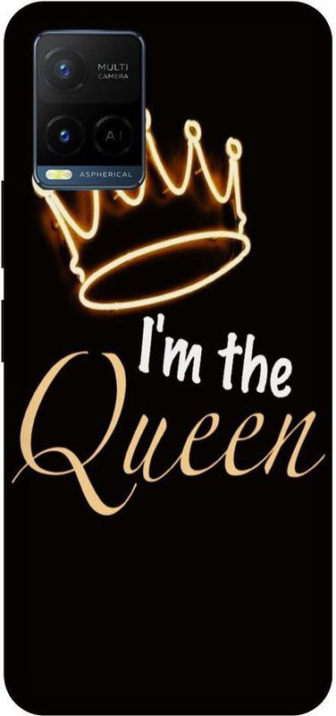 Bluvver Back Cover for Vivo Y21,V2111, Printed queen Back Cover  (Multicolor, Hard Case, Pack of: 1)