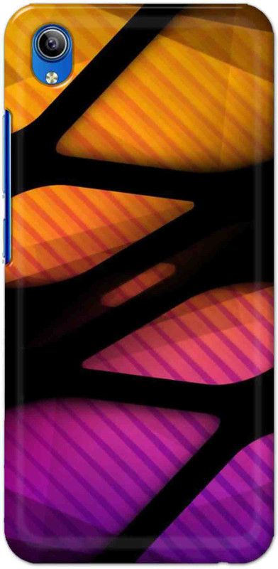NDCOM Back Cover for Vivo Y91i Yellow Orange Printed  (Multicolor, Hard Case, Pack of: 1)