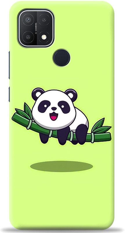 Crafter Back Cover for Oppo A15s  (Green, Shock Proof)