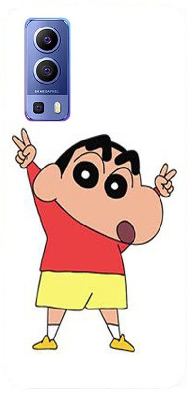 Skyhawk Back Cover for Vivo Y72 (5G) Shinchan With White Background  (Multicolor, Waterproof, Silicon)