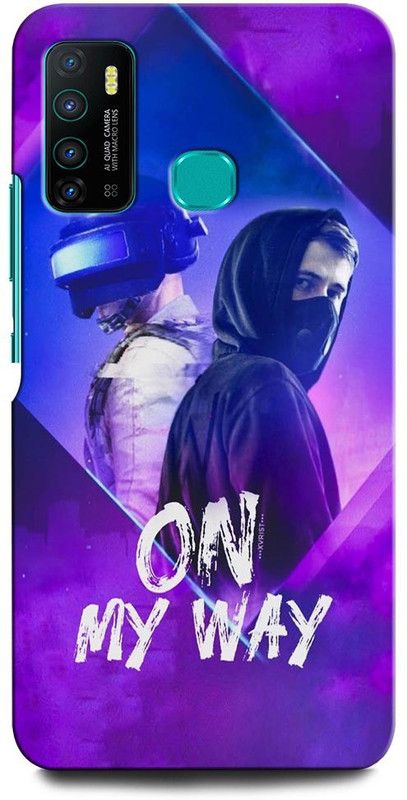 INTELLIZE Back Cover for Infinix Hot 9 ALAN WALKER, ON MY WAY, PUBG, GAME, MUSIC  (Multicolor, Hard Case, Pack of: 1)