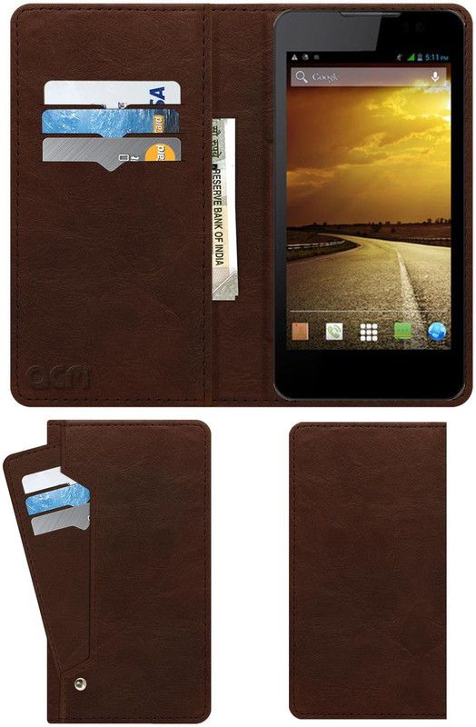 ACM Flip Cover for Micromax Blaze Hd Eg116  (Brown, Cases with Holder, Pack of: 1)
