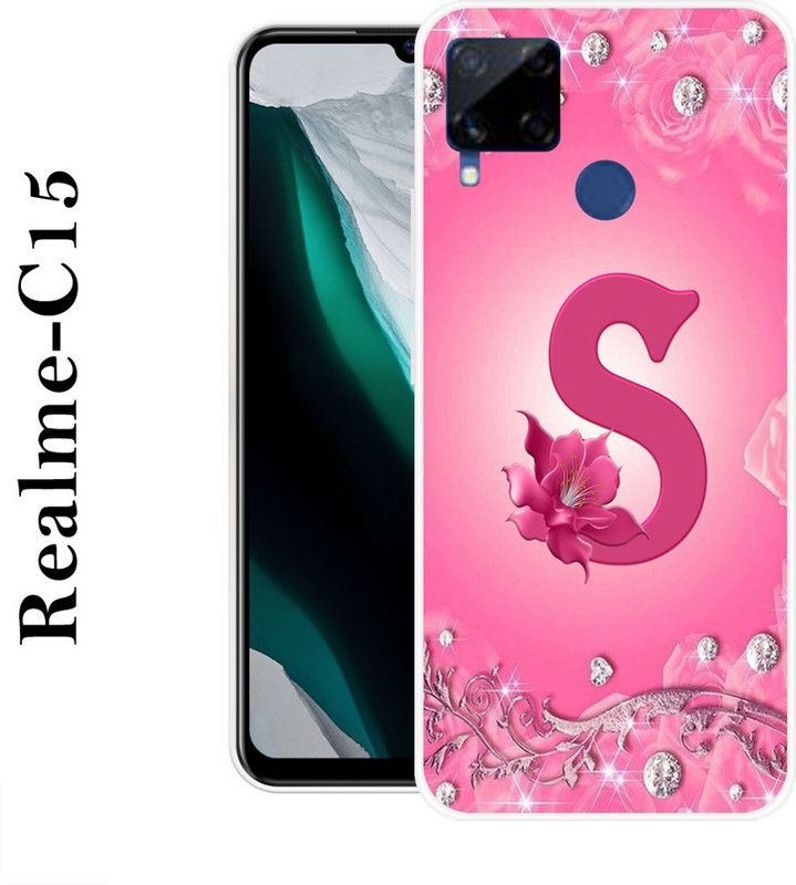 SUPERCASE Back Cover for Realme C15  (Pink, Grip Case, Silicon)