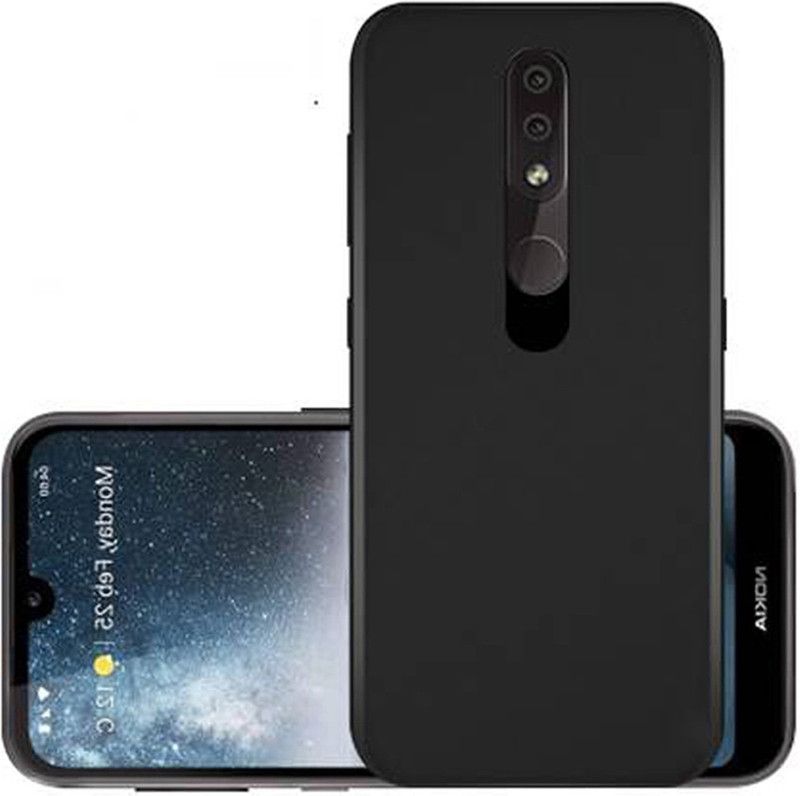Stunny Back Cover for Nokia 4.2  (Black, Flexible, Pack of: 1)