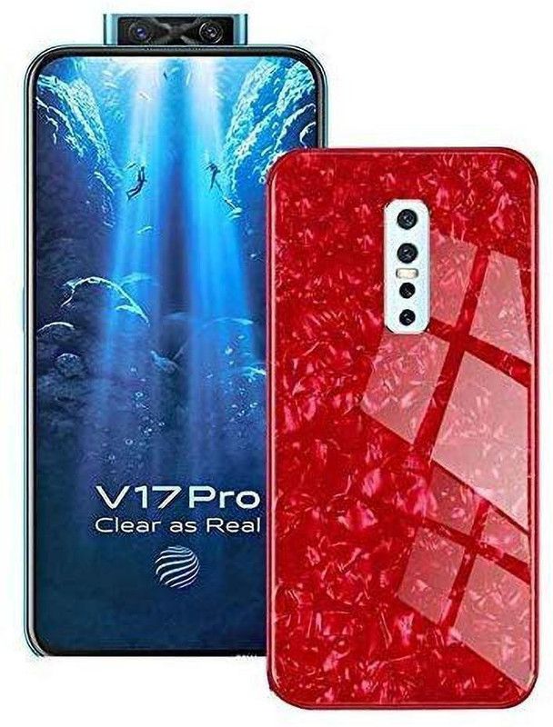REALCASE Back Cover for Vivo V17 Pro  (Red, Grip Case)