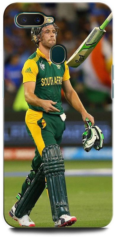 ORBIQE Back Cover for OPPO A7 CPH1901 AB DE VILLIERS, CRICKET, BATSMAN, SPORTS  (Multicolor, Hard Case, Pack of: 1)