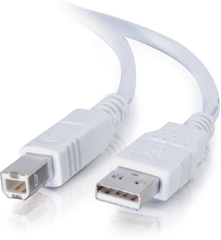 Fedus Micro USB Cable 5 m USB 2.0/3.0 Printer for HP, Canon, Epson Micro USB Cable (Compatible with Computer, Printer, Laptop, White, One Cable) 5 Meter Cable White  (Compatible with Computer, Printer, Laptop, White, One Cable)