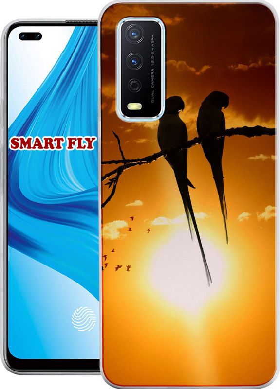 Smart Fly Back Cover for Vivo Y20i  (Multicolor, Dual Protection, Silicon, Pack of: 1)