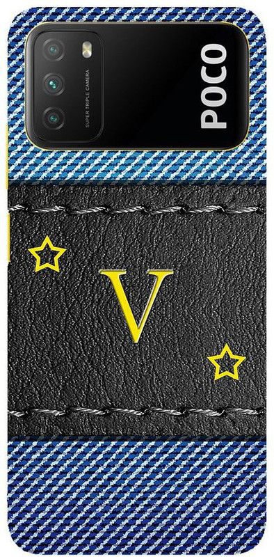 Zappy Back Cover for Poco M3  (Blue, Black, Hard Case)