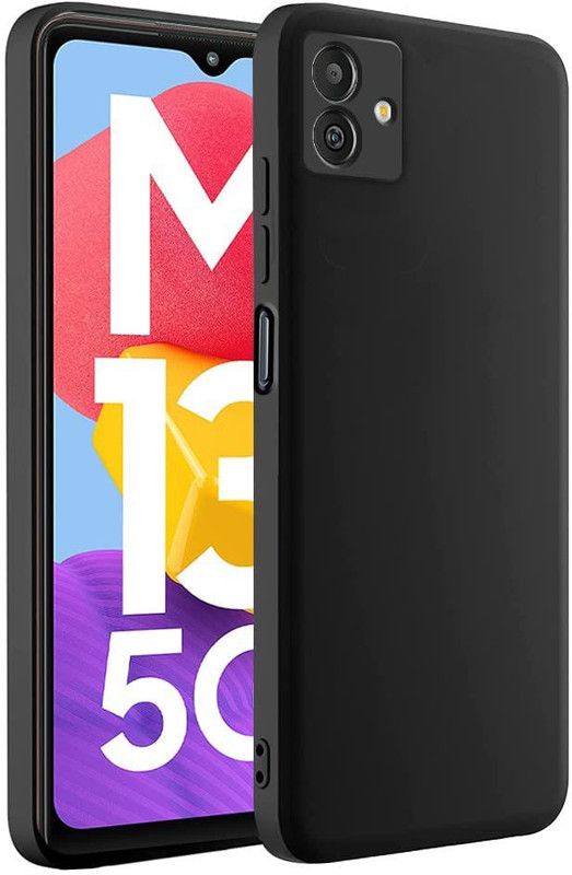 Winble Back Cover for Samsung Galaxy M13 5G Camera Protection Liquid Silicone case  (Black, Camera Bump Protector, Silicon, Pack of: 1)