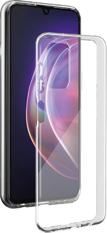 CONNECTPOINT Back Cover for vivo V21 5G 6.44"  (Transparent, Shock Proof, Silicon, Pack of: 1)