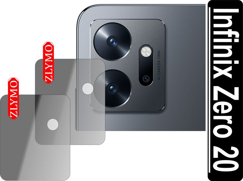Zlymo Back Camera Lens Glass Protector for Infinix Zero 20  (Pack of: 2)