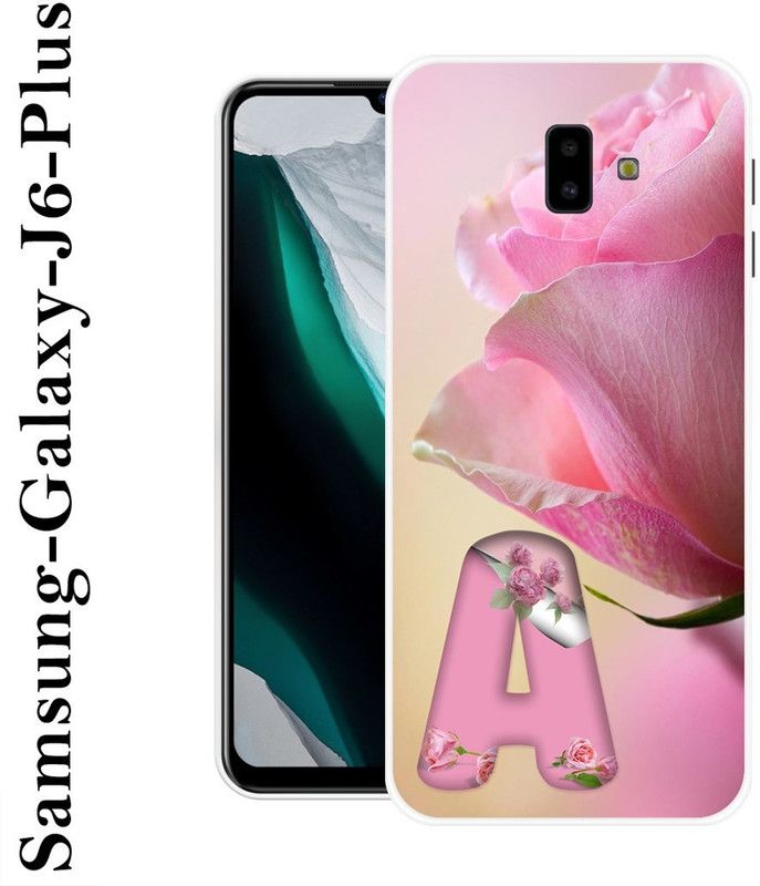 REALKING Back Cover for Samsung Galaxy J6 Plus  (Pink, Beige, Grip Case, Silicon)