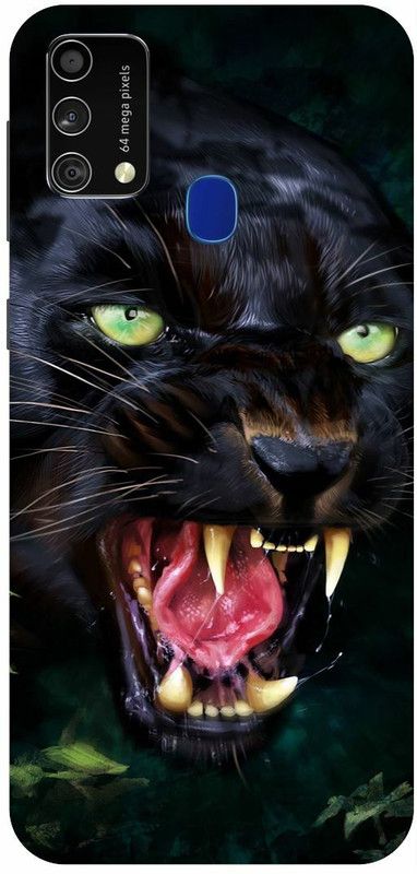 THE NARAYANA COLLECTIONS Back Cover for SAMSUNG GALAXY F41-BLACK,PANTHER,TIGER,TENDUAA,LEOPARD  (Multicolor, Hard Case, Pack of: 1)