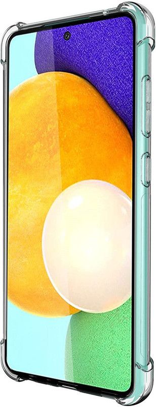 CELLCAMPUS Flip Cover for Samsung A72, Galaxy A72  (Transparent, White, Grip Case, Pack of: 1)