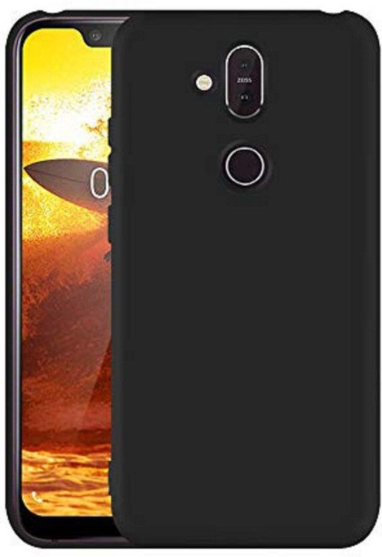 RF Mobiles Back Cover for Nokia 8.1  (Black, Shock Proof, Pack of: 1)