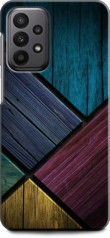 INDICRAFT Back Cover for SAMSUNG Galaxy A33 5G BLUE WALL, TEXTURE, ABSTRACT, COLORFUL, GLITTER, WOOD  (Multicolor, Shock Proof, Pack of: 1)