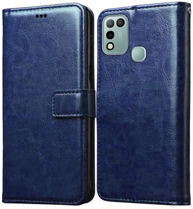 GROOZ Back Cover for Inifinix Smart 5  (Blue, Dual Protection, Pack of: 1)