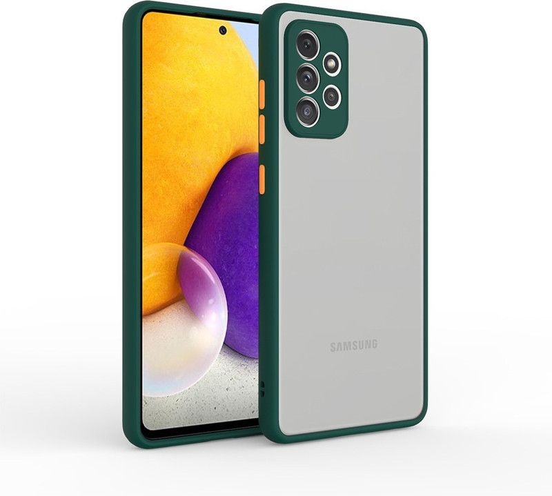 ss creation Back Cover for Samsung A72, Samsung Galaxy A72  (Green, Camera Bump Protector, Pack of: 1)