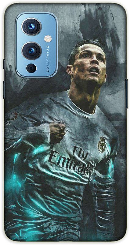 iprinto Back Cover for OnePlus 9 Ronaldo Sports Back Cover  (Grey, Hard Case, Pack of: 1)