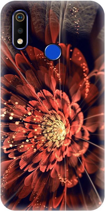 Smutty Back Cover for Realme 3, RMX1825, RMX1821 - Rose Print  (Multicolor, Hard Case, Pack of: 1)