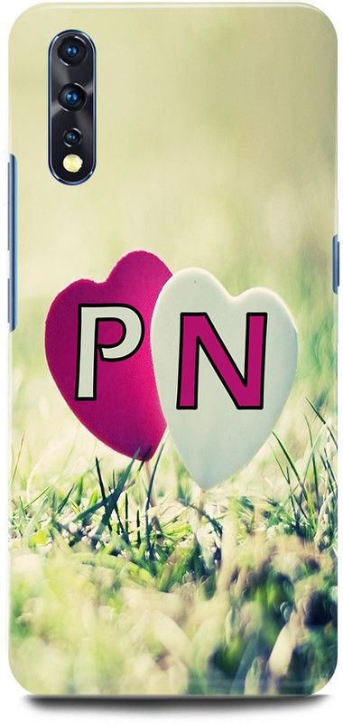JUGGA Back Cover for Vivo S1, 1907, P LOVES N NAME,P NAME, N LETTER, ALPHABET,P LOVE N NAME  (Green, Hard Case, Pack of: 1)
