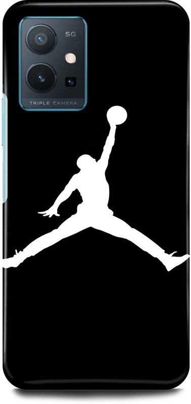 play fast Back Cover for Vivo y75 5G, V2142 JORDAN, SIGN, LOGO, DESIGN  (Black, Hard Case, Pack of: 1)
