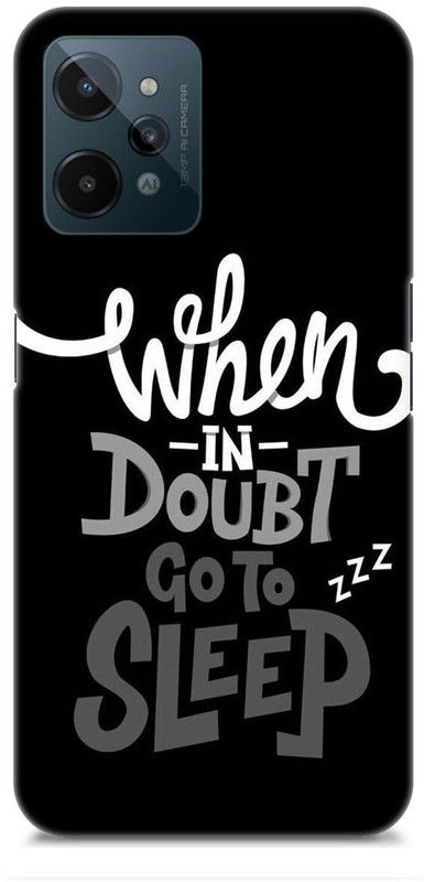 Chiraiyaa Back Cover for realme C31  (Black, White)