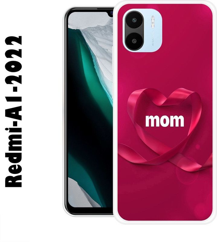 CellWorld Back Cover for Redmi A1 2022  (Pink, White, Silicon)