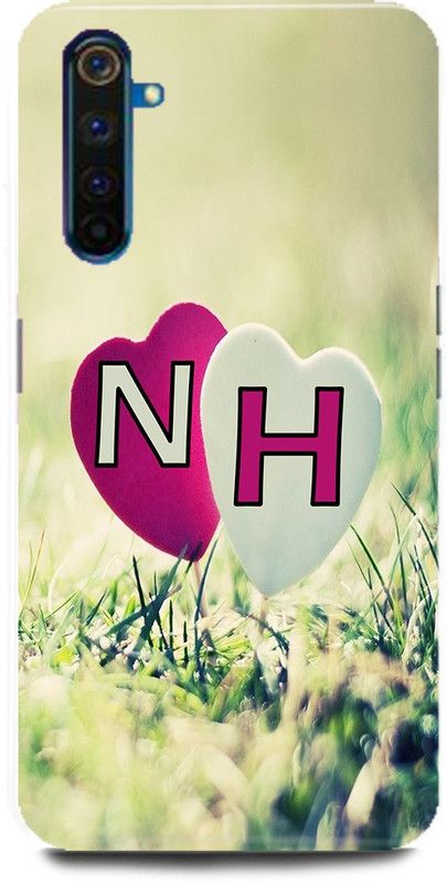 MP ARIES MOBILE COVER Back Cover for Realme 6/RMX2001,N Loves H Name,N Name, H Letter, Alphabet,N Love H NAME  (Multicolor, Hard Case, Pack of: 1)