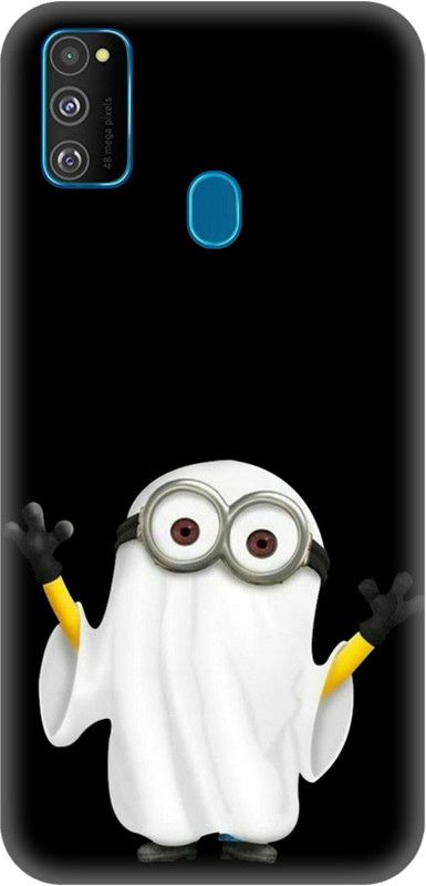 Smutty Back Cover for Samsung Galaxy M21, SM-M215F, SM-M215F/DS - Minions Print  (Multicolor, Hard Case, Pack of: 1)