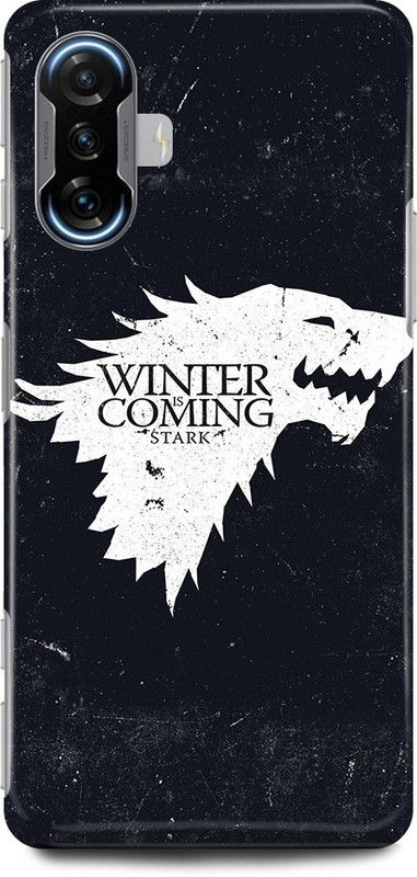 play fast Back Cover for POCO F3 GT WINTER, IS, COMING, GAME, OF, THRONES  (Black, Hard Case, Pack of: 1)