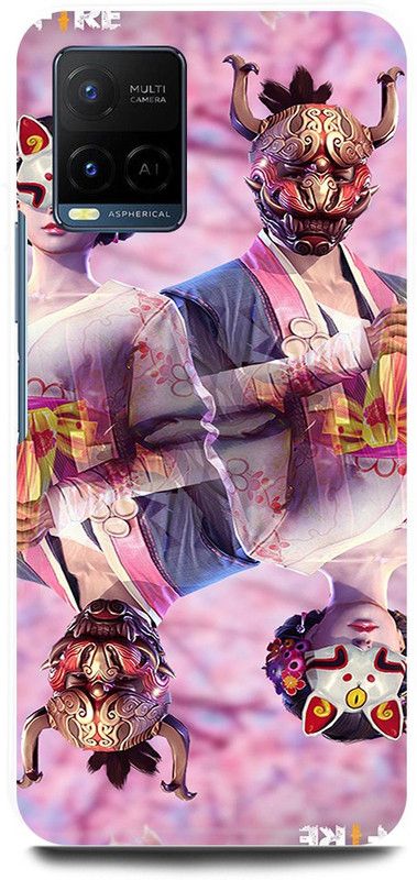 play fast Back Cover for Vivo Y33T, V2146 FREE, FIRE, GAME, GIRL, BOY, TEAM  (Purple, Hard Case, Pack of: 1)