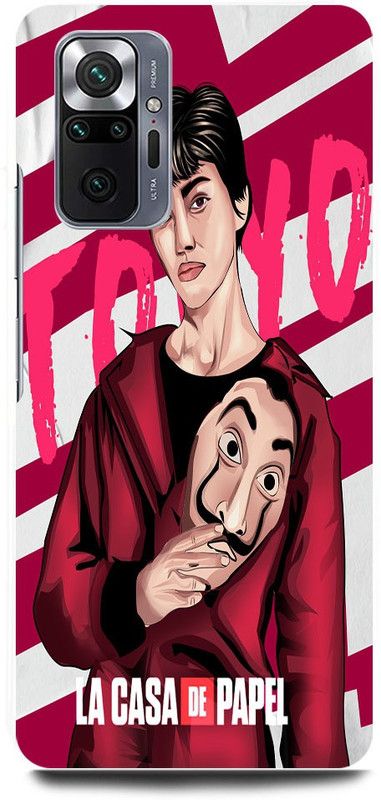 FRONK Back Cover for REDMI Note 10 Pro, TOKYO, MONEY, HEIST, ACTOR  (Pink, Hard Case, Pack of: 1)