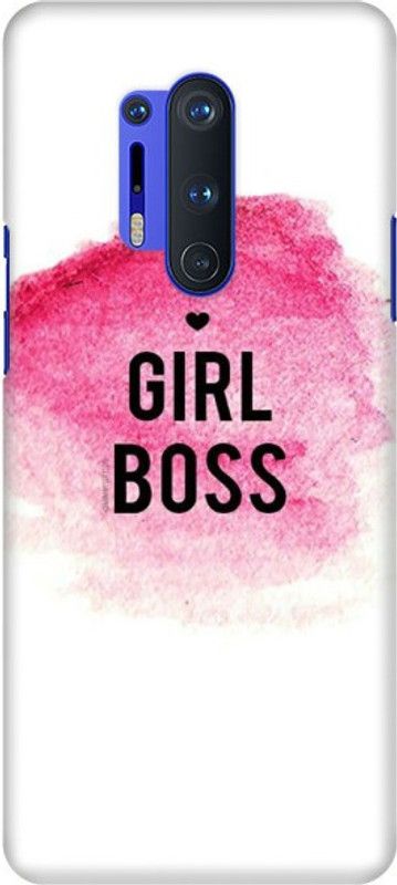 COBIERTAS Back Cover for Oneplus 8 Pro  (White, Pink, Hard Case)
