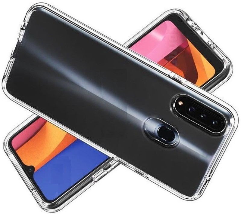 CELLCAMPUS Flip Cover for Samsung Galaxy A20s, Samsung A20s, Galaxy A20s  (Transparent, White, Grip Case, Pack of: 1)