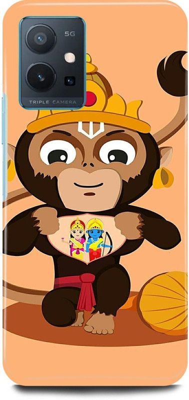 play fast Back Cover for Vivo T1 5G, V2141 HANUMAN, JI, MARUTI, BAJRANG, BALI, CARTOON  (Multicolor, Hard Case, Pack of: 1)