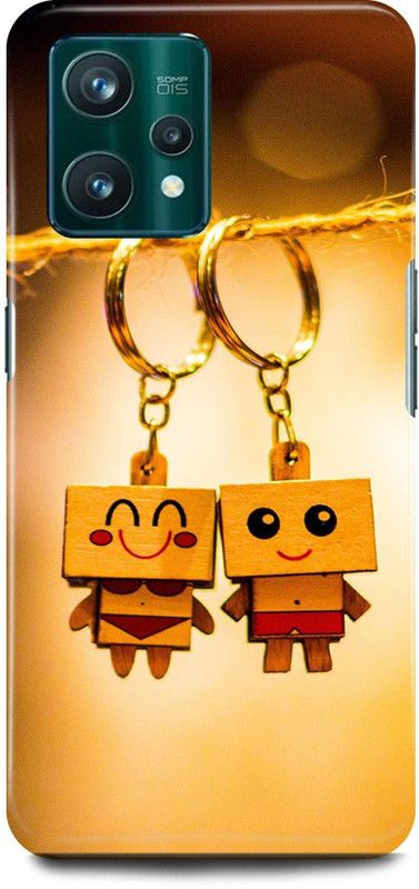 play fast Back Cover for Realme 9 Pro Plus 5G KEY, CHAIN, HEART, SHAPE, LOVE, FOREVER, TOGETHER  (Yellow, Hard Case, Pack of: 1)
