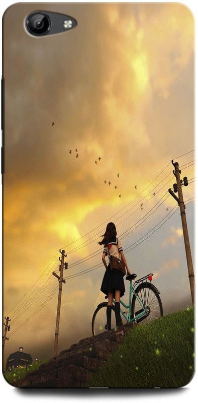 GRAFIQE Back Cover for Vivo Y71/ Vivo Y71i GIRL, FLOWER, NATURE, CUTE, LOVELYN, CYCLE  (Multicolor, Shock Proof, Pack of: 1)